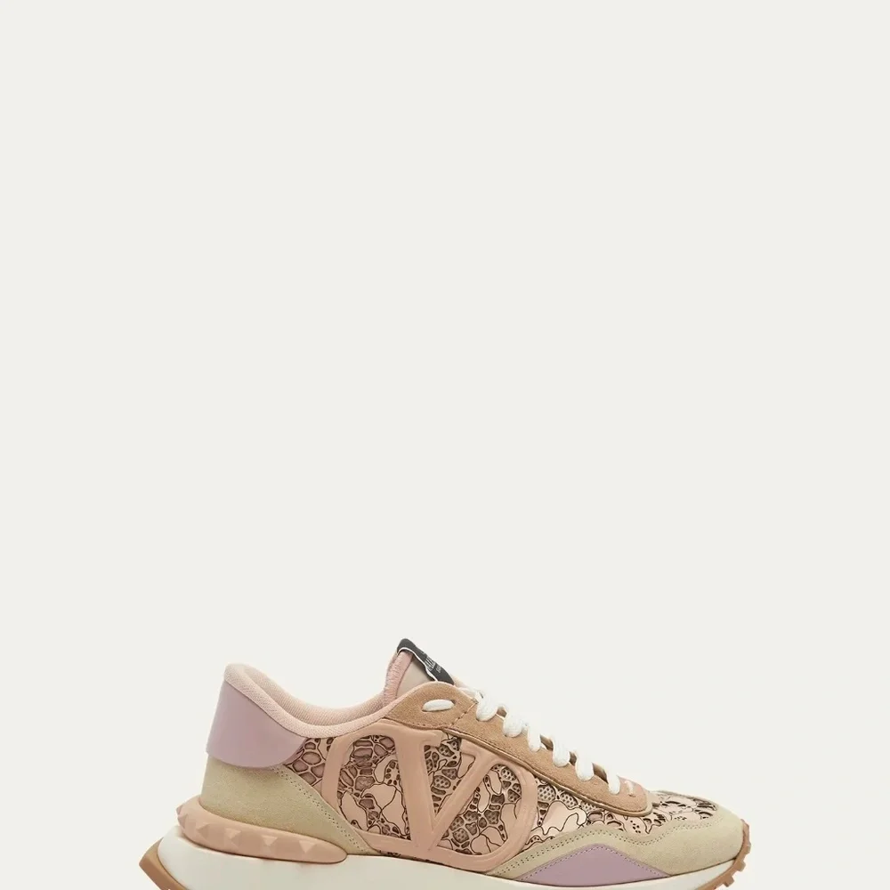 VALENTINO GARAVANI Lace Vlogo Runner Sneakers - Picture 5 of 5